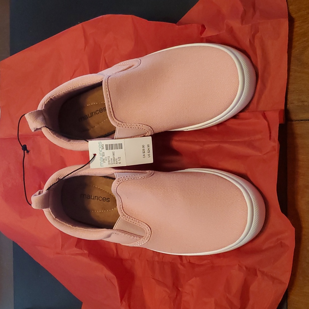 Pink Slip on Sneakers